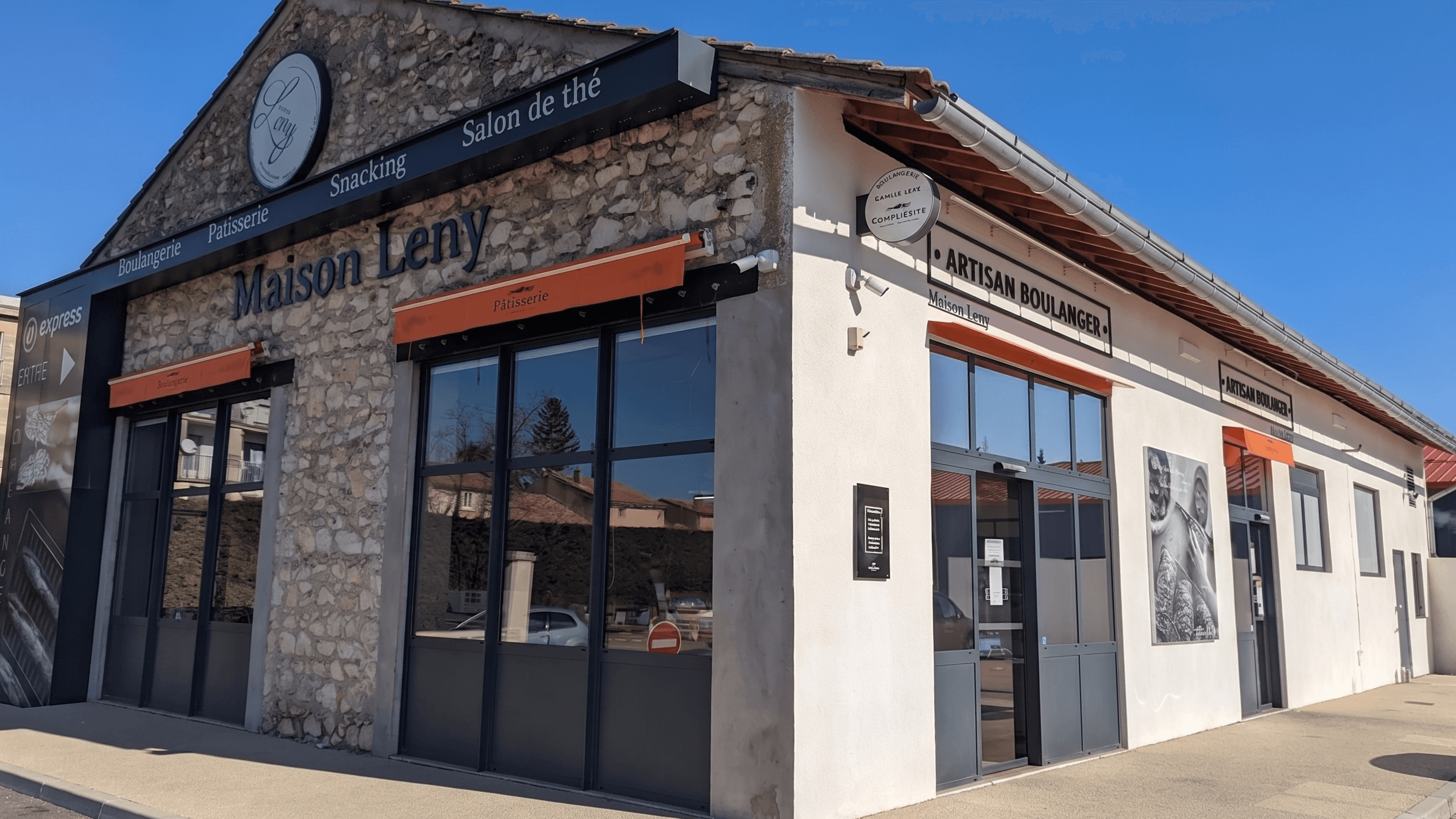 Façade de la boulangerie Maison Leny à Saint-Saturnin-lès-Avignon